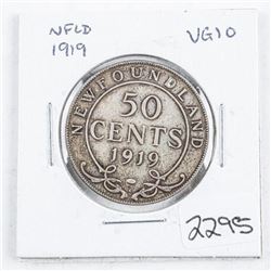 NFLD 1919 50 Cents VG10