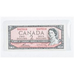 Bank of Canada 1954 2.00 Modified Portrait Note. CH-UNC