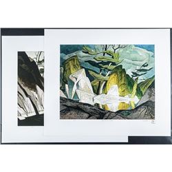 A.J. Casson (1898-1992) 'The White Series' 2 Images 18x21 Unframed. Rare no. 1/250 Edition