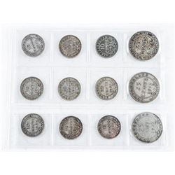 Group (12) NFLD Silver 10 cent and 25 cent