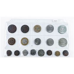 Group of (18) International Coins Mixed