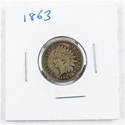USA Indian Head 1 Cent 1863
