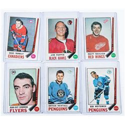 Group (6) 1968-1969 Hockey Cards (SER)