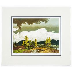 A.J. Casson (1898-1992) Litho 'Goose Lake' LE No. 1-975 10x13 Unframed. Matted