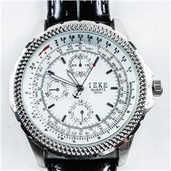 Gents Watch, Aviator 'Style' Leather Band (IE)