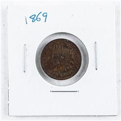 USA Indian Head 1 Cent 1869 VG8