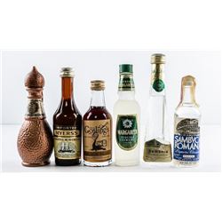Lot (6) Mini Bar Bottle Full, Used on Airline Flights etc