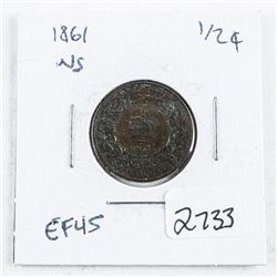 Nova Scotia 1861 1 Cent EF45