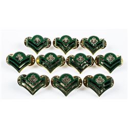 Lot (10) Army Corp Rank Pins