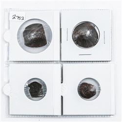 Scarce Group (4) Coins 'Byzantine' Cup Shape Medieval Times - 1204-1453