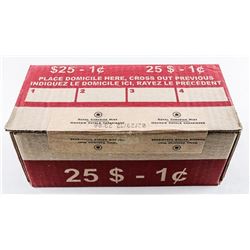 Scarce - Original Seal and Date Stamped Mint Box of 2012 Penny Rolls. Royal Canadian Mint. (MXR).