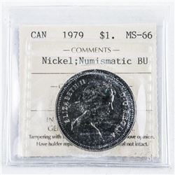 1979 Canada Nickel Dollar (BU) MS66. ICCS.