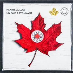 RCM 'Hearts Aglow' .999 Fine Silver $5.00 Coin Gift Folio