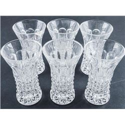 Group of (6) Bud Vase Crystal