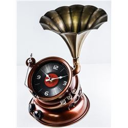 Phonograph Table Clock