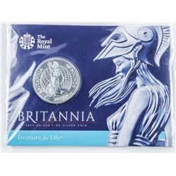 ROYAL MINT - 'The Britannia' L50 .9999 Fine Silver Coin BU