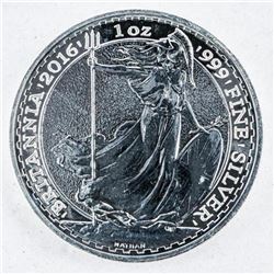 Britannia 2 Pounds .999 Fine Silver 1oz Coin