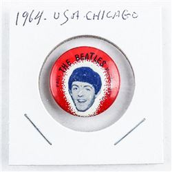 Estate 1964 U.S.A. Chicago Vintage Beatles Button. (KR)