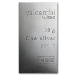 Suisse 10gr .999 Fine Silver Bar.