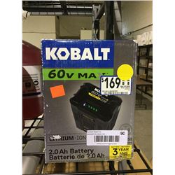 Kobalt 60V Lithium-Ion Battery
