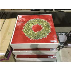 Home Accents Holiday 30" LED Pre-Lit Wreath Indoor/Outdoor