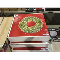 Home Accents Holiday 30" LED Pre-Lit Wreath Indoor/Outdoor