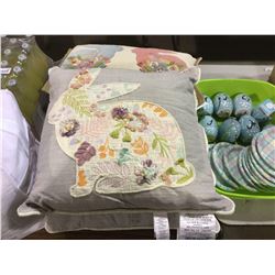 Bunny Throw Pillow (20" x 20")