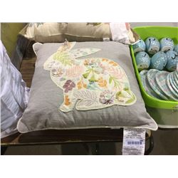 Bunny Throw Pillow (20" x 20")
