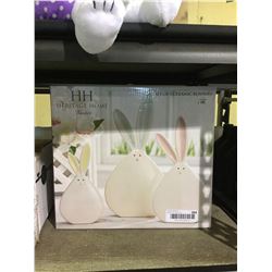Heritage Home Easter Set of 3 Ceramic Bunnies