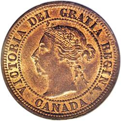 Victoria Cent 1891 Small Date Small Leaves, KM1, MS64 R 