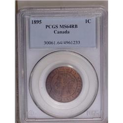 Victoria Cent 1897, KM1, MS64 RB PCGS, a choice coin wi 