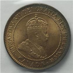 Edward VII Cent 1902, KM8, MS64 RED ICCS, fully origina 
