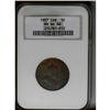 Image 1 : Edward VII Cent 1907, KM8, MS64 RB NGC, an extremely we 