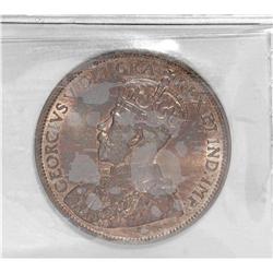 George V Cent 1919, KM21, MS65 Red ICCS, slightly faded 