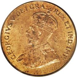 George V Cent 1922, KM28, MS64 RD PCGS, extremely rare