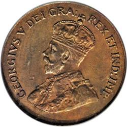 George V Cent 1923, KM28, MS63 BN PCGS, very nicely str 