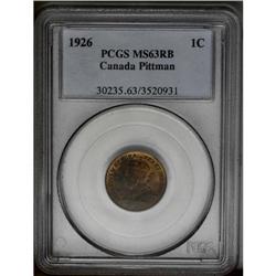 George V Cent 1926, KM28, MS63 RB PCGS Pittman, a nice 