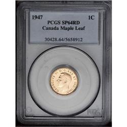 George VI Cent Quartet, KM32 1947 ML Specimen 64 RD PCG 