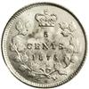 Image 2 : Victoria Small Date 5 Cents 1875-H, KM2, MS64 PCGS. Eve 
