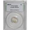 Image 3 : Victoria 5 Cents 1880-H, KM2, MS64 PCGS. Brilliant-whit 