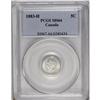 Image 3 : Victoria 5 Cents 1883-H, KM2, MS64 PCGS. Shimmering whi 