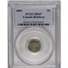 Image 3 : Victoria Small 5, 5 Cents 1885, KM2, MS65 PCGS. Well st 