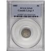 Image 3 : Victoria Large 5, 5 Cents 1885, KM2, XF45 PCGS. Lead-gr 