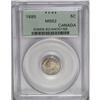 Image 3 : Victoria Small Repunched 5 1885, KM2, MS62 PCGS. Fully 