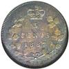Image 2 : Victoria 5 Cents 1887, KM2, MS64 NGC. Lustrous and well 