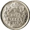 Image 2 : Victoria 5 Cents 1888, KM2, MS63 ICCS. Fully brilliant 
