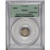 Image 3 : Victoria 5 Cents 1892, Obverse 2, KM2, MS63 PCGS. Light 