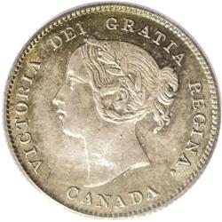 Victoria 5 Cents 1901, KM2, MS66 PCGS. Sharply struck w 