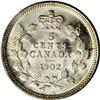 Image 2 : Edward VII 5 Cents 1902, KM9, MS67 ICCS. Frosty-white b 