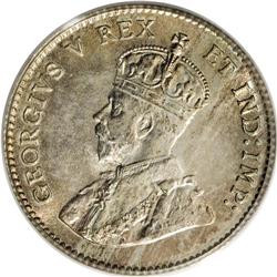 George V 5 Cents 1911, KM16, MS65 PCGS. The one-year ty 